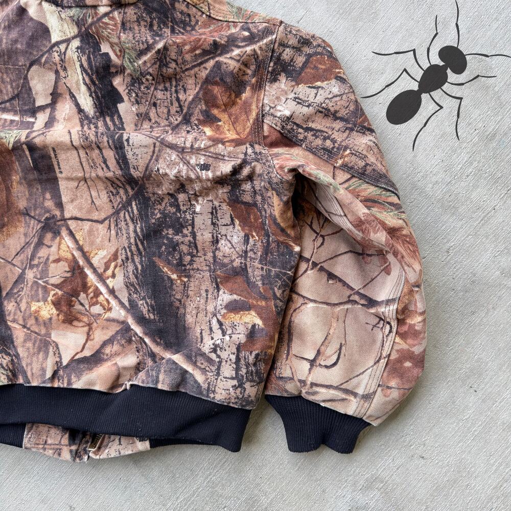 Carhartt YOUTH YJ220 CAP realtree camo hooded work wear jacket - Picture 8 of 8